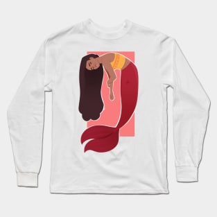 Polynesian Mermaid Long Sleeve T-Shirt